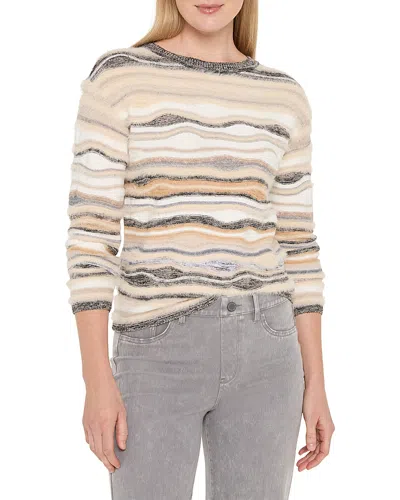 Nic + Zoe Nic+zoe Odyssey Mix Sweater In Gray