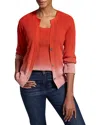 Nic + Zoe Nic+zoe Ombre Ribbed Cardigan In Pink Multi