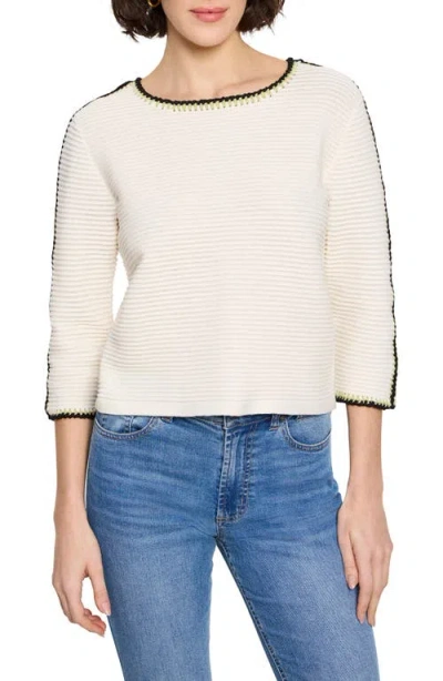 NIC + ZOE NIC+ZOE OTTOMAN STITCH SWEATER