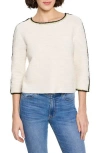 Nic + Zoe Nic+zoe Ottoman Stitched Sweater In White