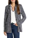 Nic + Zoe Nic+zoe Plaid Longline Knit Blazer In Multi