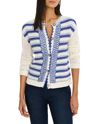 Nic + Zoe Nic+zoe Painted Porcelain Cardigan In Multi