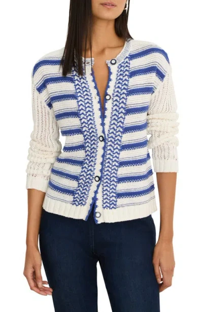 Nic + Zoe Painted Porcelain Cardigan In Multi