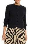 Nic + Zoe Nic+zoe Party Cardy Sparkle Cardigan In Black