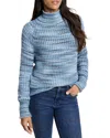 Nic + Zoe Nic+zoe Space Dye Cotton Blend Sweater In Blue Multi