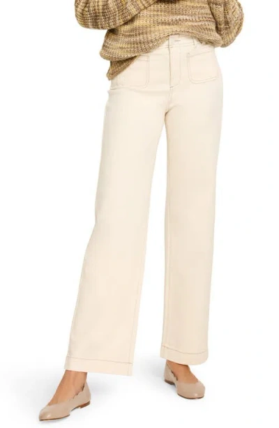 Nic + Zoe Nic+zoe Patch Pocket High Waist Wide Leg Jeans In Canvas