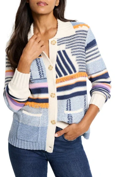 NIC + ZOE NIC+ZOE PATTERN PLAY KNIT JACKET