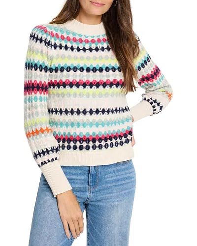 NIC + ZOE NIC+ZOE PATTERN WAFFLE STITCH SWEATER