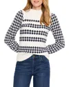 NIC + ZOE NIC+ZOE PATTERN WAFFLE STITCH SWEATER
