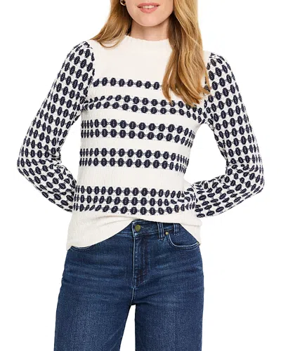 NIC + ZOE NIC+ZOE PATTERN WAFFLE STITCH SWEATER