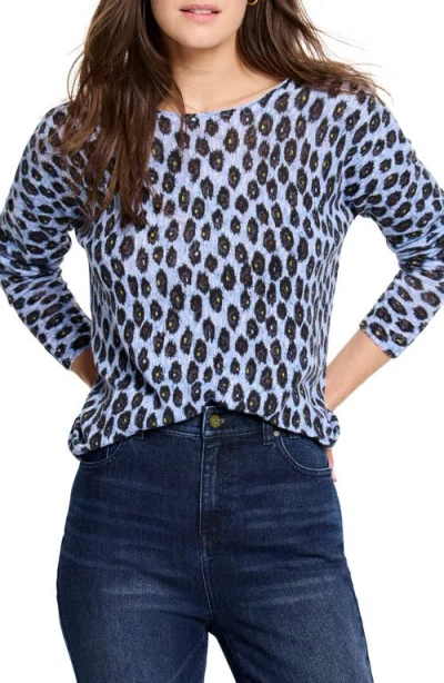 Nic + Zoe Nic+zoe Pebble Blues Knit Top