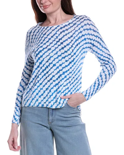 Nic + Zoe Nic+zoe Pebble Dream Supersoft Sweater In Blue
