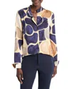 Nic + Zoe Playful Pebble Blouse In Neutral Multi In Neutral Multi