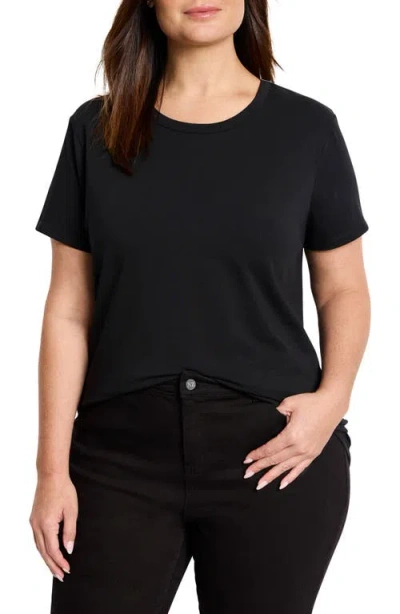 Nic + Zoe Nic+zoe Perfect Crewneck T-shirt In Black Onyx