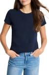 Nic + Zoe Nic+zoe Perfect Knit Crewneck Tee In Dark Indigo