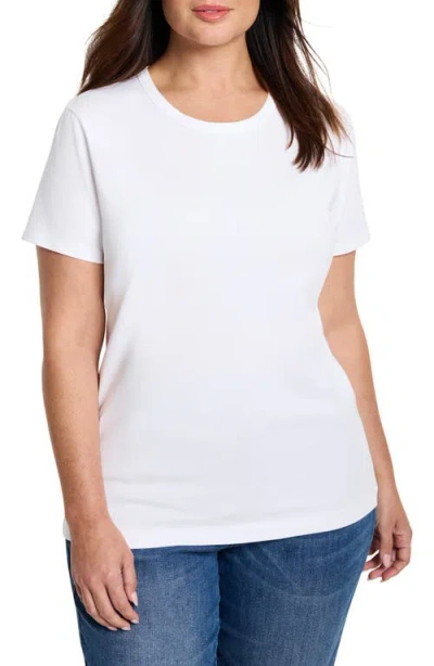 Nic + Zoe Nic+zoe Perfect Crewneck T-shirt In Paper White