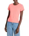 Nic + Zoe Perfect Knit Crew Neck Tee In Guava In Orange