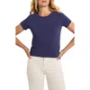 Nic + Zoe Nic+zoe Perfect Knit Crewneck T-shirt In Blue