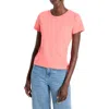 Nic + Zoe Nic+zoe Perfect Knit Crewneck T-shirt In Guava