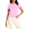 Nic + Zoe Nic+zoe Perfect Knit Crewneck T-shirt In Pink