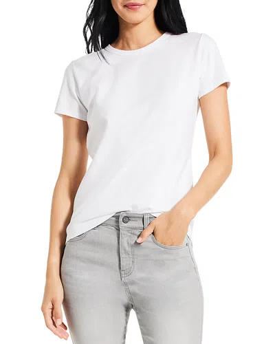 Nic + Zoe Women's Cotton-blend Crewneck T-shirt In Paper White