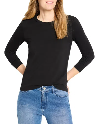 Nic + Zoe Nic+zoe Perfect Knit Long Sleeve Top In Black