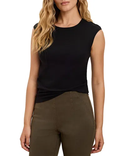Nic + Zoe Nic+zoe Perfect Knit Rib Growover Tank In Black Onyx