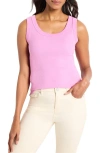 Nic + Zoe Nic+zoe Perfect Knit Rib Scoop Neck Tank In Camellia
