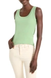 Nic + Zoe Nic+zoe Perfect Knit Rib Scoop Neck Tank In Happy Apple