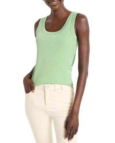 Nic + Zoe Nic+zoe Perfect Knit Rib Scoop Neck Tank In Happy Apple