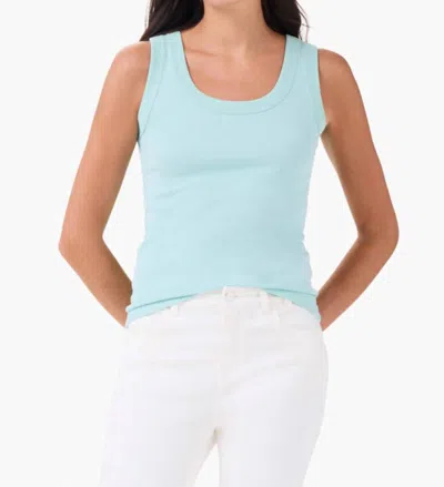 Nic + Zoe Perfect Knit Rib Tank Top In Seafoam In Green