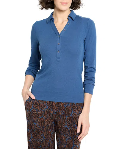 NIC + ZOE NIC+ZOE PERFECT KNIT RIBBED POLO TOP