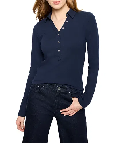 NIC + ZOE NIC+ZOE PERFECT KNIT RIBBED POLO TOP