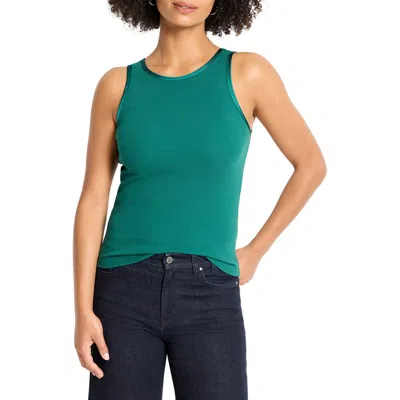 Nic + Zoe Nic+zoe Perfect Knit Trimmed Tank In Green