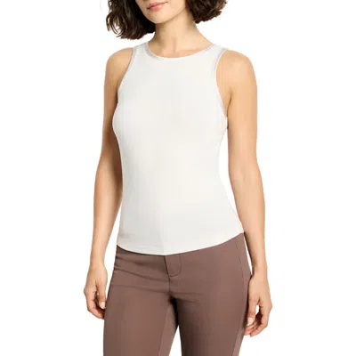 Nic + Zoe Nic+zoe Perfect Knit Trimmed Tank In Neutral
