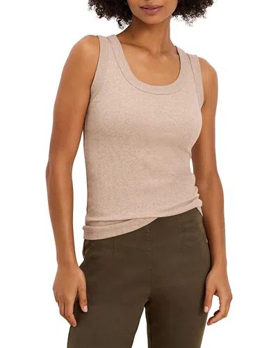 Nic + Zoe Nic+zoe Perfect Knit Rib Scoop Neck Tank In Pink
