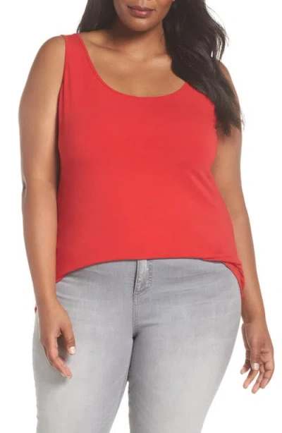 Nic + Zoe Nic+zoe Perfect Scoop Tank In Red
