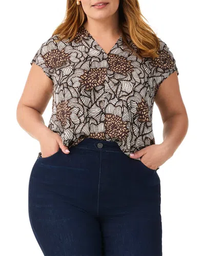 Nic + Zoe Nic+zoe Petal Bloom Top In Multi