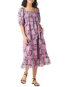 Nic + Zoe Nic+zoe Petal Patch Smocked Midi Dress