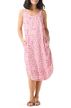 Nic + Zoe Petal Patch Live-in Midi Tank Dress In Pink Multi