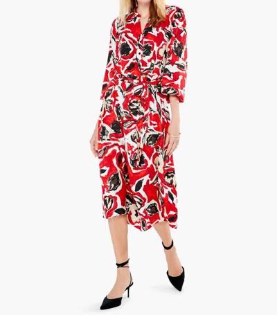 Nic + Zoe Petal Pop Dress In Bold Eye Popping In Multi