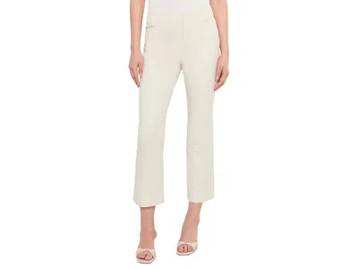 Nic + Zoe Petite 28 Plaza Demi Boot Cotton Bi-stretch Pants In White