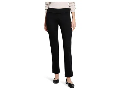 Nic + Zoe Petite 29.5 Copley Straight Drapey Ponte Pants In Blue