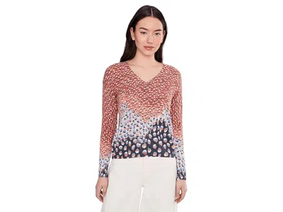 Nic + Zoe Petite Blue Dahlia Sweater