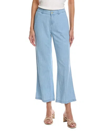 Nic + Zoe Nic+zoe Petite Denim Linen Wide-leg Pant In Multi