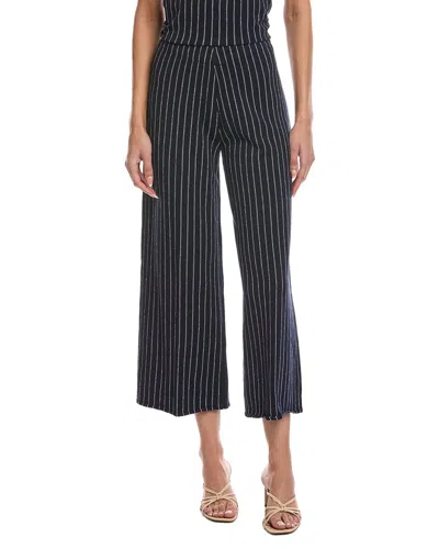 Nic + Zoe Nic+zoe Petite Destination Stripe Wide-leg Knit Pant In Blue