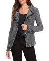 Nic + Zoe Nic+zoe Petite Fringe Mix Knit Jacket