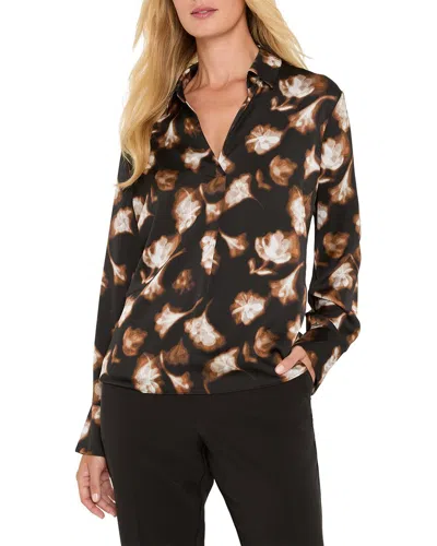 Nic + Zoe Nic+zoe Petite Golden Ginko Popover Shirt In Multi