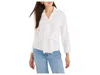 Nic + Zoe Petite Iconic Tie Front Shirt In Multi
