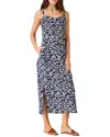 Nic + Zoe Nic+zoe Petite Indigo Angles Linen-blend Dress